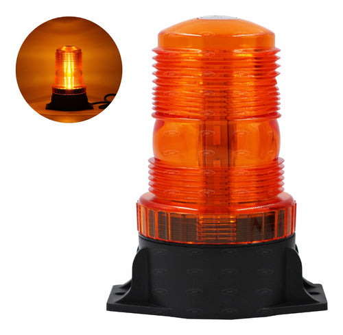Torreta Led Ambar 30 Led Estrobo Para Montacargas Universal