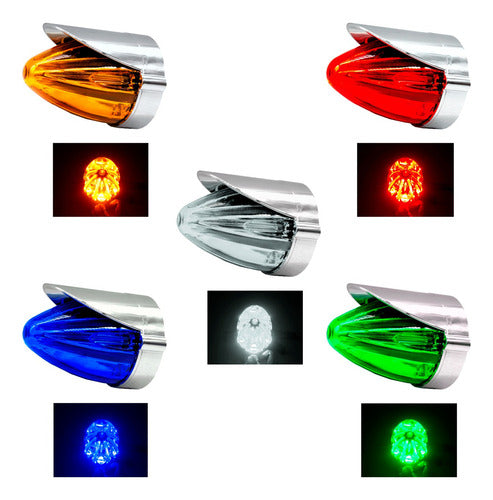 Plafon Led Laser Gel Zepelin Largo Con Pestaña Cromo 12-24v