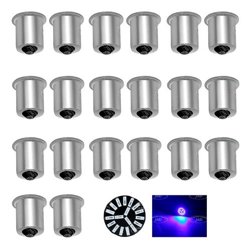 10 Par Focos 1141 19 Led Tipo Flor 1 Polo Pata Pareja