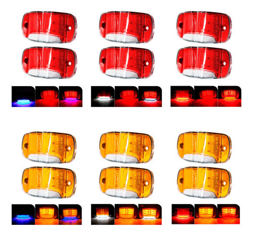 Par Plafon 21 Led Lateral Rectangular Sin Bisel 12-24v