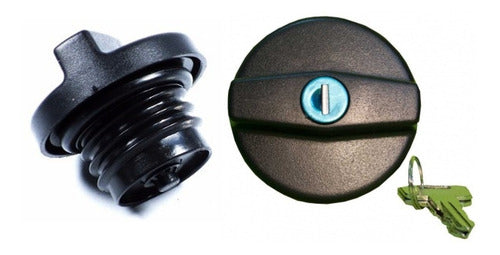 Tapon Gasolina Universal Con Llave Negro Con Rosca