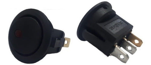 Switch Rededondo Universal 3 Patas On/off Led (1  Pza)