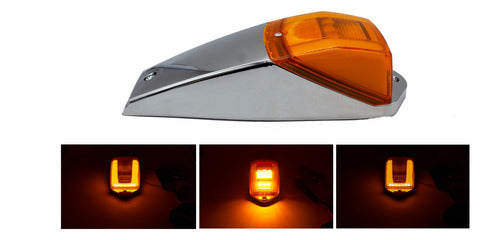 Plafon Zepelin 12 Led Ambar Aro Gel Alta Baja Y Estrobo 12v