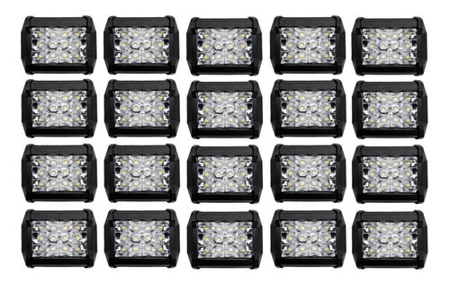 10 Pares Faros Duallys 12 Led 36w Fijo Estrobo Auto Moto 4x4