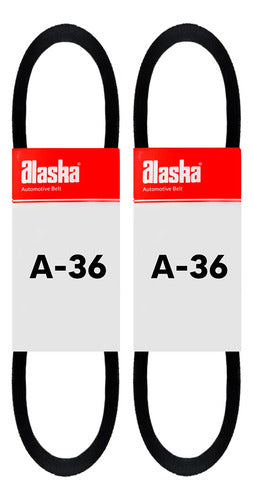 2 Bandas Automotrices A36 Alaska Tipo (hi Pawer) Lisa