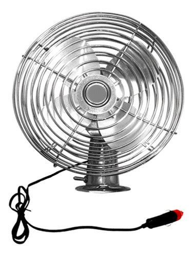 Ventilador Automotriz 8 Pulgadas Conexion Para Encendedor