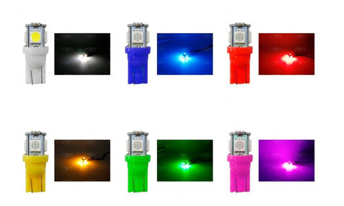 Foco Tipo Pellizco 5 Led's  (40 Pares) Varios Colores