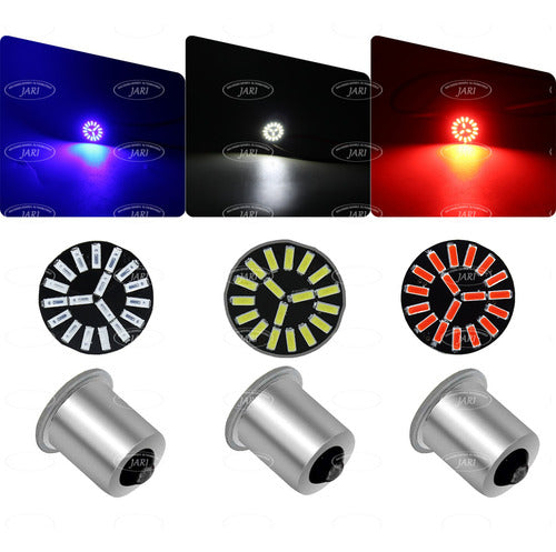 Par Focos 1141 19 Led Tipo Flor 1 Polo Pata Pareja