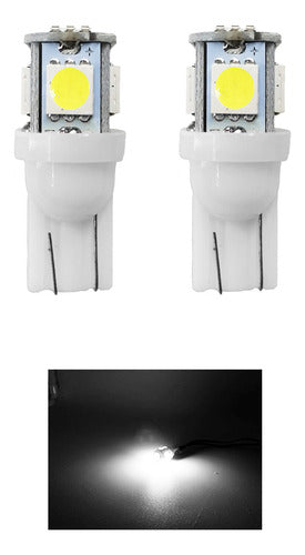 1 Par Foco Tunix Fo-158h T10 5 Bulbos Varios Colores