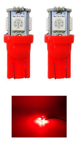 1 Par Foco Tunix Fo-158h T10 5 Bulbos Varios Colores