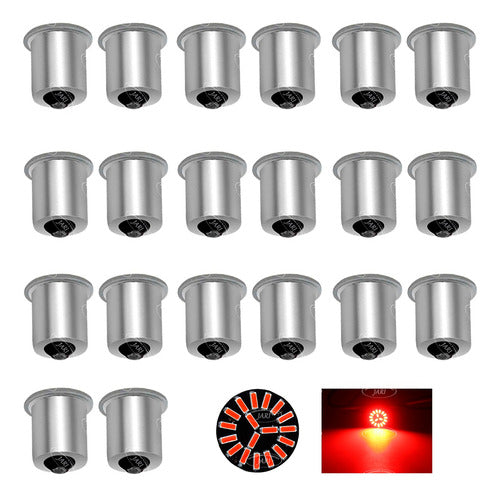 10 Par Focos 1141 19 Led Tipo Flor 1 Polo Pata Pareja