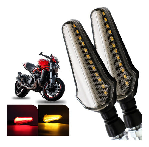 Par Direccionales Para Motocicleta Led Varios Modelos