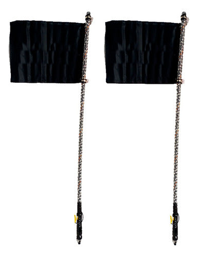 Par Antenas Led Rzr 4ft 1.20m Rgb Bluetooth Flexible Dancing