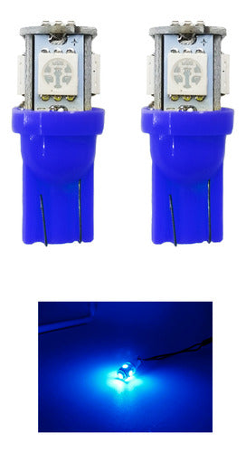 1 Par Foco Tunix Fo-158h T10 5 Bulbos Varios Colores