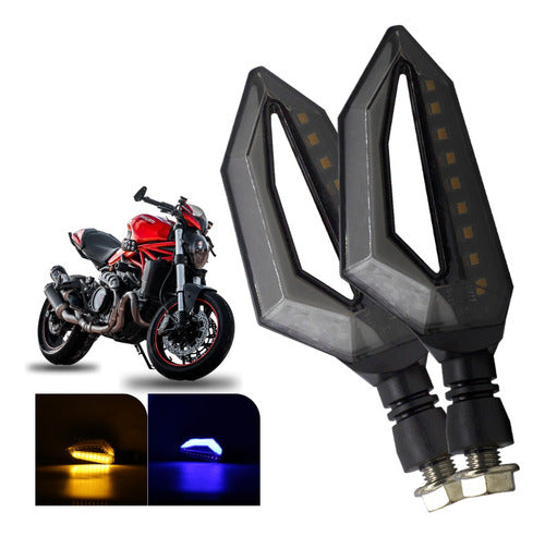 Par Direccionales Para Motocicleta Led Varios Modelos