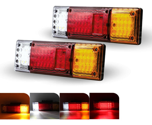 Par Plafones Calavera 54 Led Slim Estaquitas Np300 12-24v