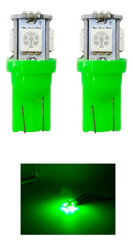 1 Par Foco Tunix Fo-158h T10 5 Bulbos Varios Colores