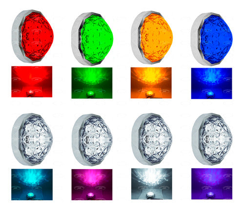 Plafon Punta Zepelin Diamond 7 Led Plano 12-24v Renovatio