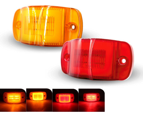 Plafon Lateral Tipo Carrito 8 Led Con Gel 12/24v