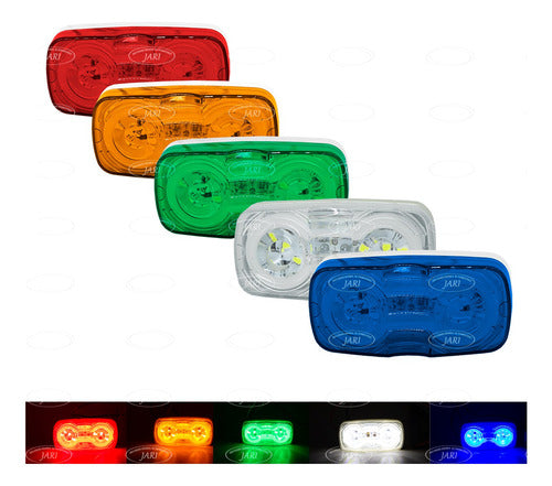 Par Plafon Doble Optica 18 Led Con Gel 12/24v