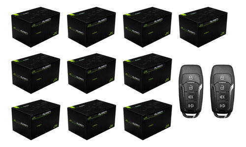 10 Kit Alarma De Seguridad Antirrobo Para Auto 5 Canales Jx