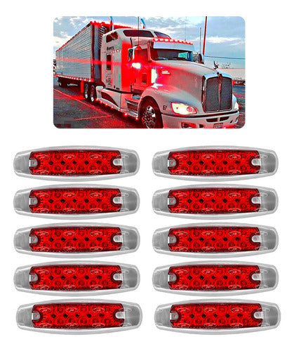 10 Plafon 12 Led Lateral Tipo Peter Fijo Y Estrobo Metalico