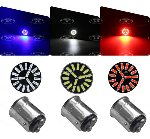 Par Focos Tunix Fo-l103419f Led 1034 Blanco/rojo/azul