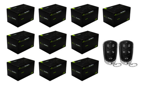 10 Kit Alarma De Seguridad Antirrobo Para Auto 5 Canales Jx