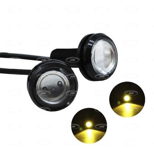 Par Faros Ojo De Aguila Led Tipo Xenon Niebla 12v