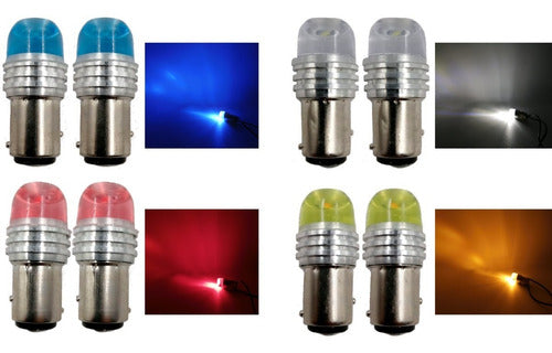 Foco 1034 3 Led's Con Estrobo Luz Blanca (5 Jgos.)